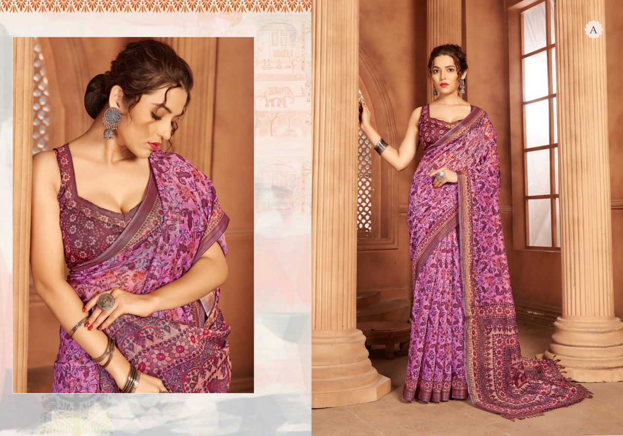 Ynf Divyana Cotton Digital Printed Exclusive Wear Cotton Designer Saree Collection